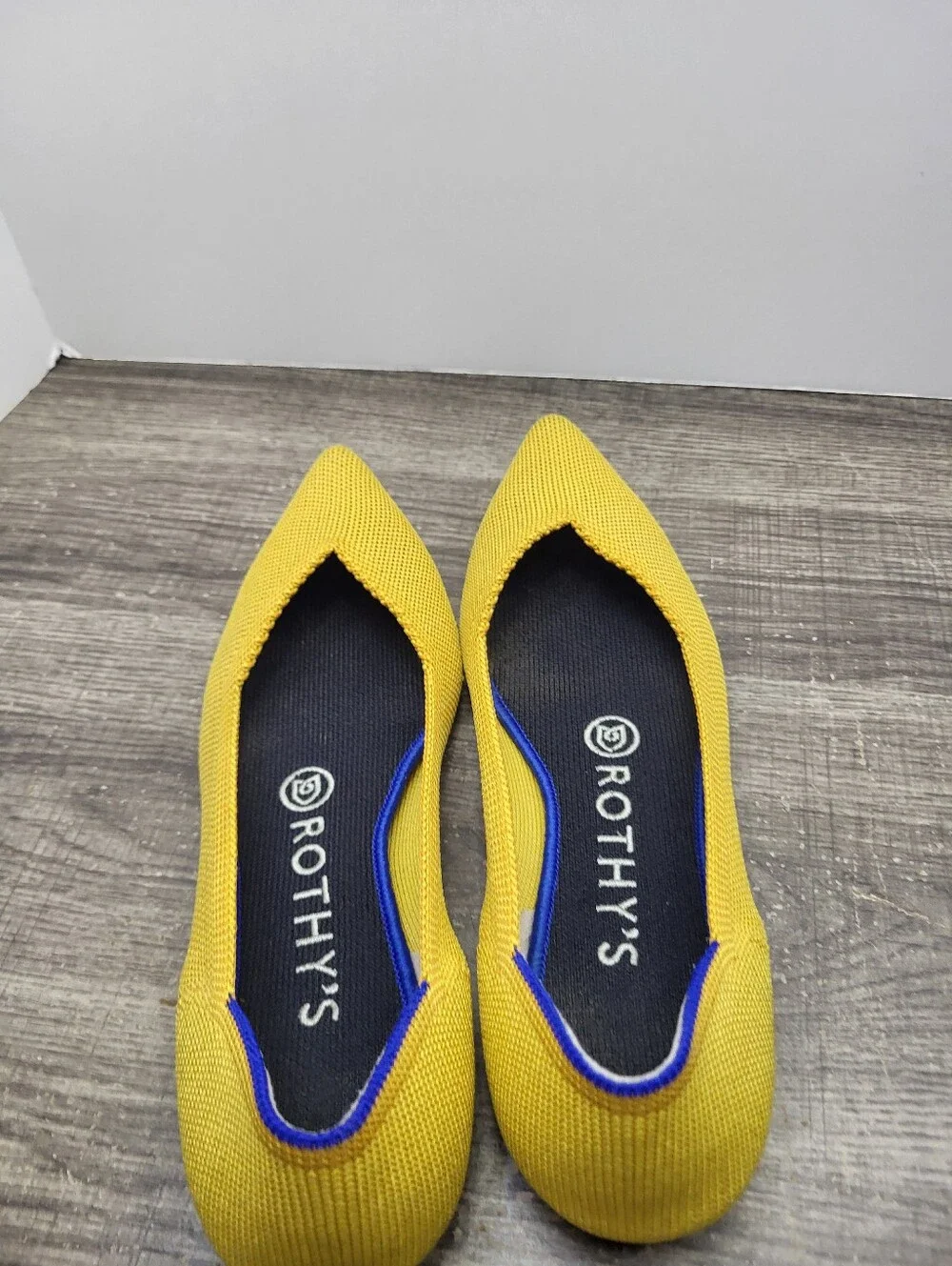 Rothy's The Point Flat Shoes Loafers Women's Size 6.5 Yellow